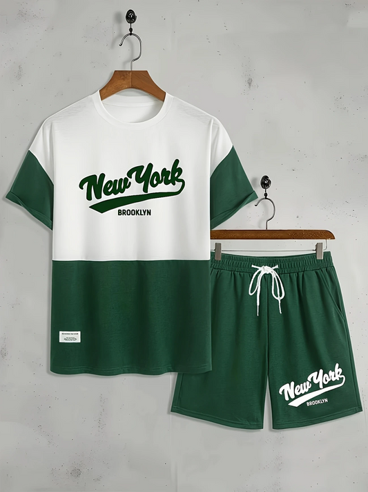 Men’s New York Graphic Tee & Shorts Set