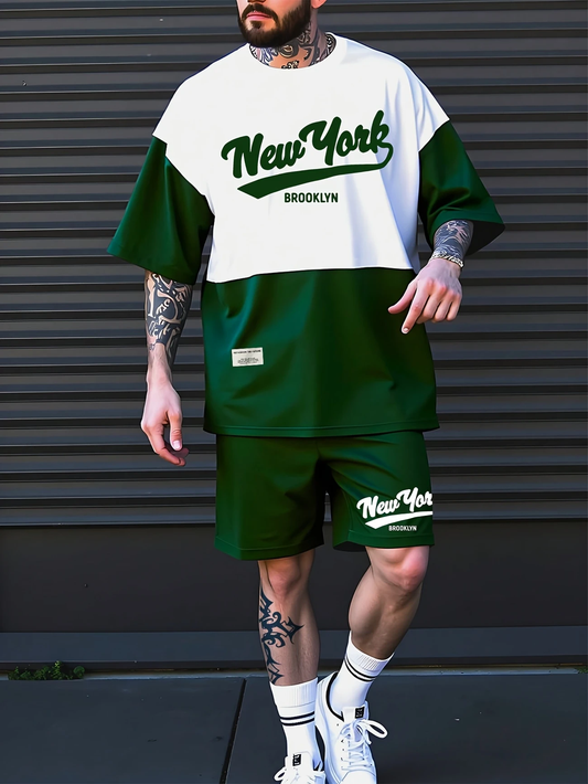 Men’s New York Graphic Tee & Shorts Set